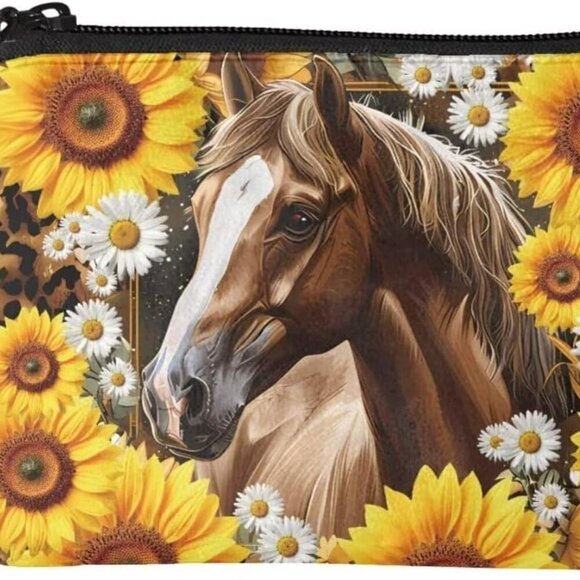 Women Coin Purse Pouch, Zipper Change Purse Small Wallet Pouch with Wristlet Str - Picture 1 of 6
